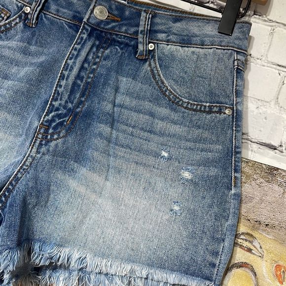 Sky and Sparrow Distressed Denim Short - Picture 5 of 16